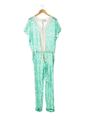 Combi-pantalon tissage crêpe vert STELLA FOREST femme