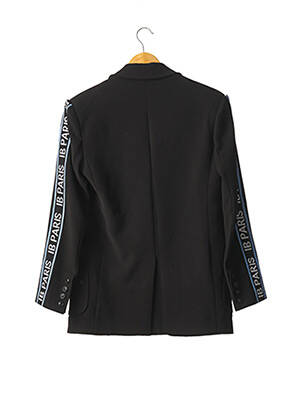 Veste casual epaulette noir ISABELLE BLANCHE femme