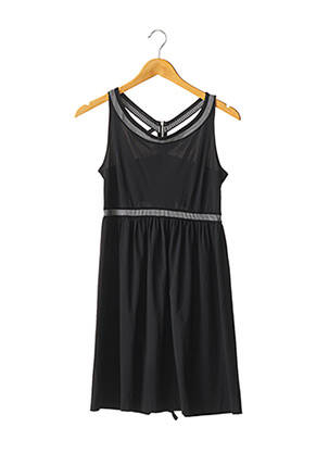 Robe mi-longue sans manche sans manche noir INDIES femme