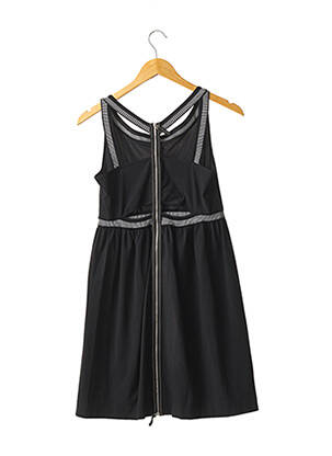 Robe mi-longue sans manche sans manche noir INDIES femme