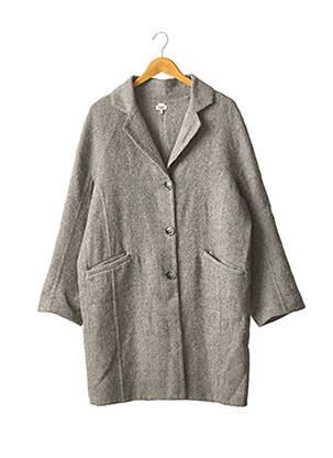 Manteau long gris HOSS pour femme