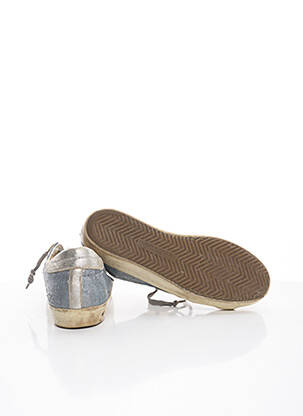 Baskets fermeture lacets talon plat jusqu'à 3cm bleu PHILIPPE MODEL femme