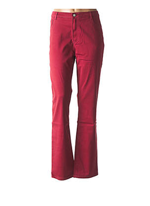 Pantalon droit rouge YOULINE pour femme