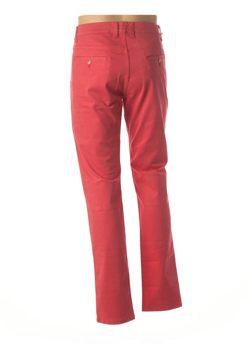 Pantalon chino rouge LCDN pour homme