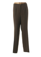 Pantalon droit marron CHRISTIAN MARRY pour femme seconde vue