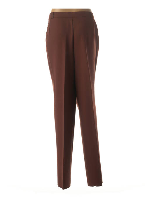 Pantalon droit marron CHRISTIAN MARRY pour femme