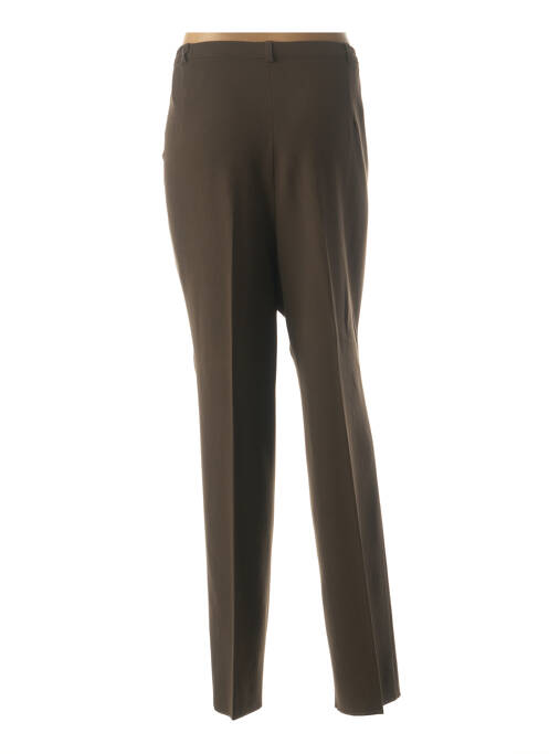 Pantalon droit marron CHRISTIAN MARRY pour femme