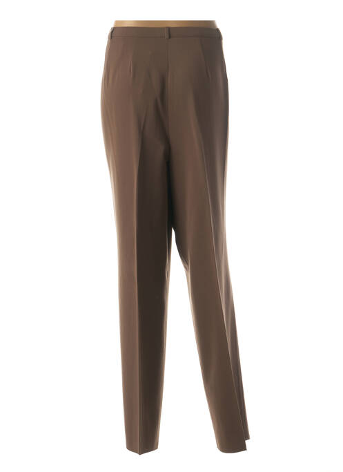 Pantalon droit marron CHRISTIAN MARRY pour femme
