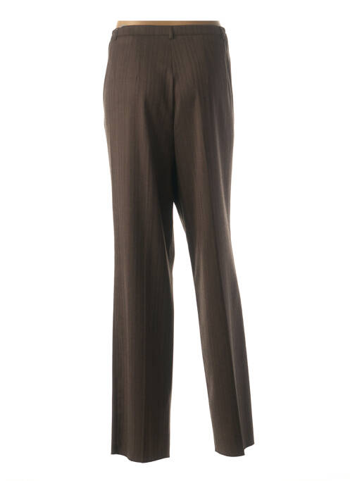 Pantalon droit marron CHRISTIAN MARRY pour femme