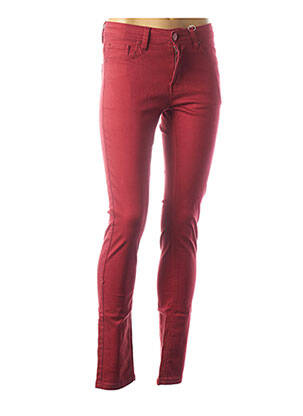 Pantalon slim rouge GEVANA pour femme