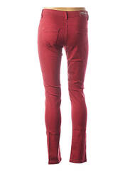 Pantalon slim rouge GEVANA pour femme seconde vue