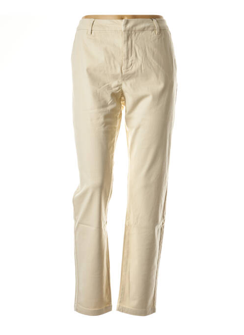 Pantalon chino beige VERO MODA pour femme