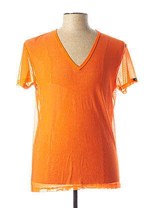 T-shirt orange BODY ART pour homme