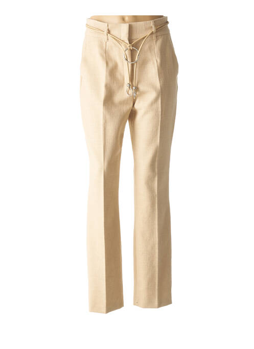 Pantalon droit beige CAROLINE BISS pour femme