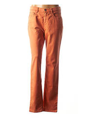 Pantalon droit orange BRUNO SAINT HILAIRE pour femme seconde vue