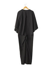 Combi-pantalon noir FASHION NEW YORK pour femme seconde vue