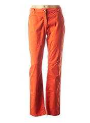 Pantalon droit orange FLEUR DE SEL pour femme seconde vue