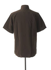 Chemise manches courtes marron CAP 10 TEN pour homme seconde vue