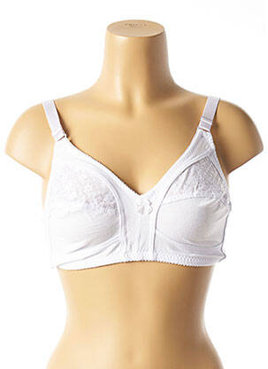 Soutien-gorge broderie haut soutien-gorge emboitant blanc ANDLINA femme