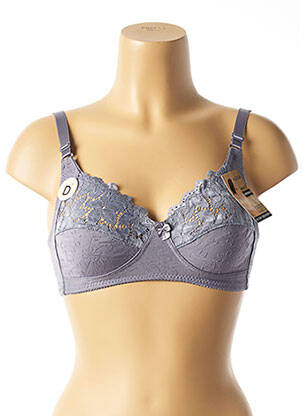 Soutien-gorge sans armature sans armature bleu HANA femme