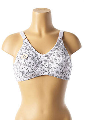 Soutien-gorge effet matière satinée haut soutien-gorge emboitant blanc HANA femme