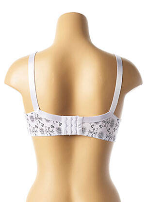 Soutien-gorge effet matière satinée haut soutien-gorge emboitant blanc HANA femme