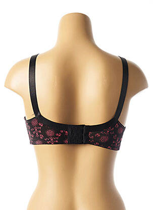Soutien-gorge effet matière satinée haut soutien-gorge emboitant noir HANA femme