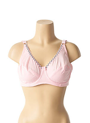 Soutien-gorge effet matière satinée rose LUNNA femme