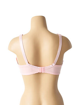Soutien-gorge effet matière satinée rose LUNNA femme
