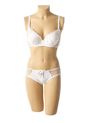 Ensemble lingerie culotte beige HANA femme