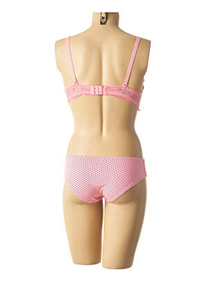 Ensemble lingerie culotte rose HANA femme