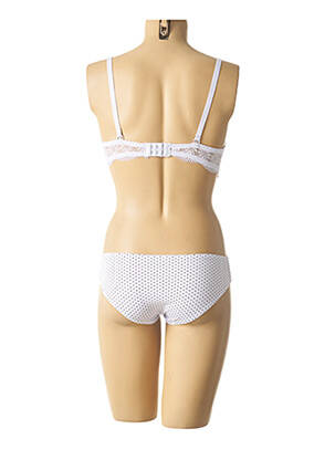 Ensemble lingerie culotte blanc HANA femme