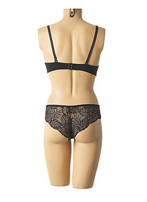 Ensemble lingerie micro fibres noir HANA femme