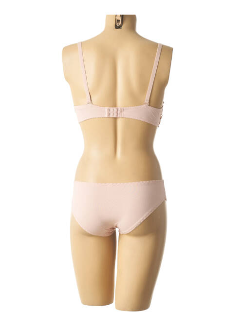 Ensemble lingerie bretelles élastiquées ajustables chair HANA femme