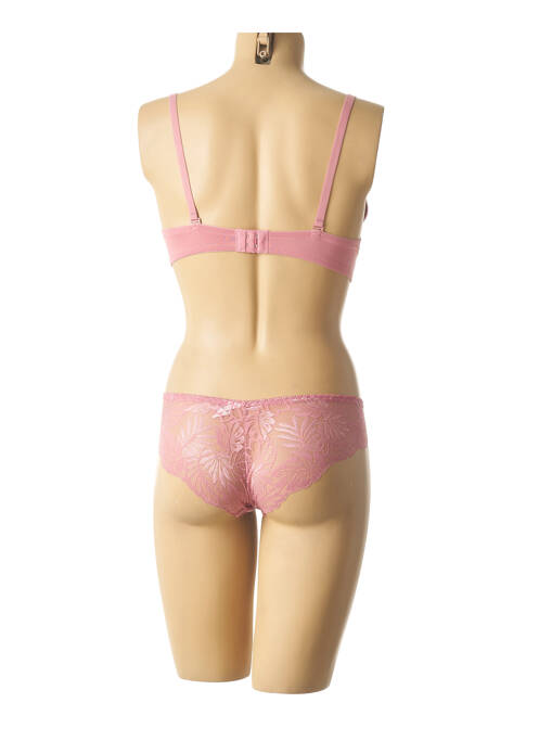 Ensemble lingerie micro fibres rose HANA femme