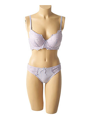 Ensemble lingerie violet HANA femme