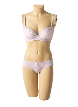 Ensemble lingerie culotte gris HANA femme
