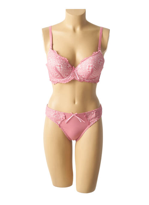 Ensemble lingerie rose HANA femme