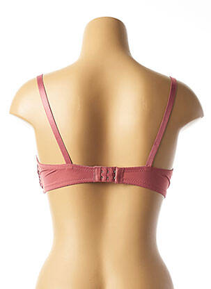 Soutien-gorge tissage dentelle haut soutien-gorge moulé rose HANA femme