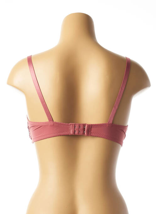 Soutien-gorge tissage dentelle haut soutien-gorge moulé rose HANA femme