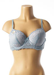 Soutien-gorge légère et transparente haut soutien-gorge moulé bleu HANA femme