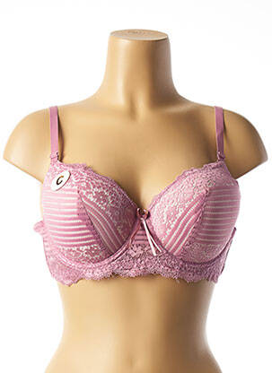 Soutien-gorge légère et transparente haut soutien-gorge moulé rose HANA femme