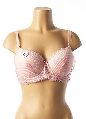 Soutien-gorge légère et transparente haut soutien-gorge moulé rose HANA femme