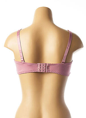 Soutien-gorge effet matière satinée haut soutien-gorge moulé rose HANA femme