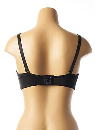 Soutien-gorge effet matière satinée haut soutien-gorge moulé noir HANA femme