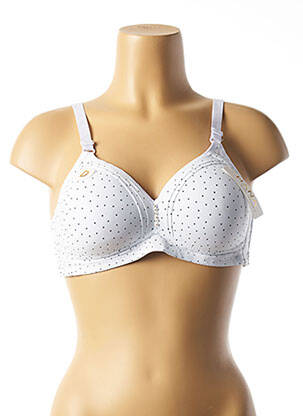 Soutien-gorge sans armature sans armature blanc HANA femme