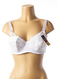 Soutien-gorge effet matière satinée haut soutien-gorge moulé blanc LUNNA femme