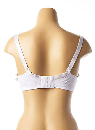 Soutien-gorge effet matière satinée haut soutien-gorge moulé blanc LUNNA femme