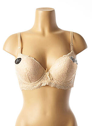 Soutien-gorge haut soutien-gorge push-up haut soutien-gorge push-up beige HANA femme