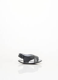 Sandales/nu pieds matière lisse noir P'TICHOU fille